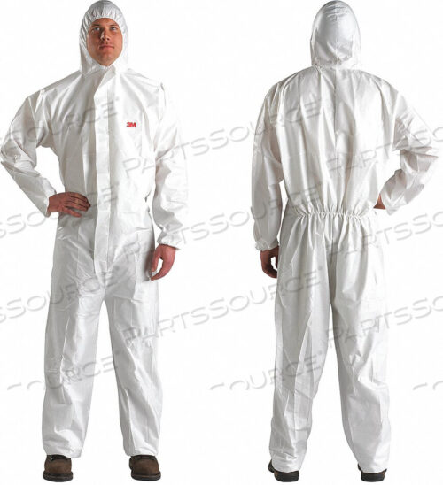 OEM#: 4510-4XLHOODED COVERALL ELASTIC WHITE 4XL by 3M Consumer
