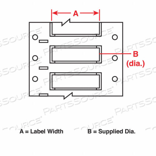 OEM#: B33D-250-2-344WIRE MARKING SLEEVES 2IN.WX7/16IN.H by Brady Americas