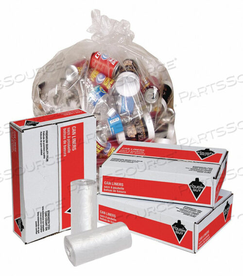 OEM#: 31DK35TRASH BAG 40 TO 45 GAL. CLEAR PK125 by Tough Guy