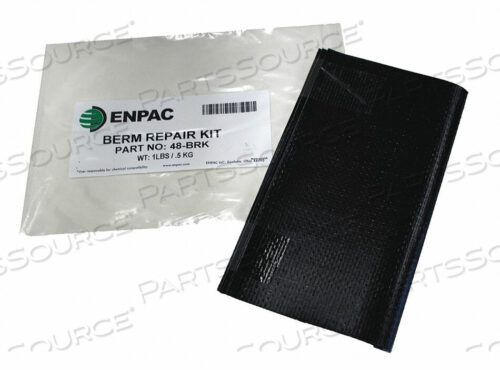 OEM#: 48-BRKSPILL BERM 8IN.L 11IN.W 0.1IN.H BLACK by Enpac