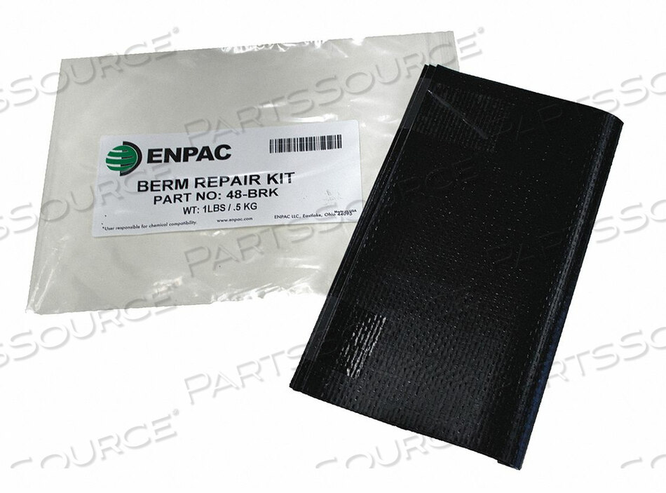 OEM#: 48-BRKSPILL BERM 8IN.L 11IN.W 0.1IN.H BLACK by Enpac
