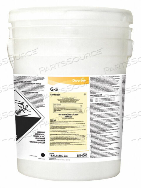 OEM#: 3514066LIQUID FOOD GRADE SANITIZER 5 GAL.PAIL by Diversey