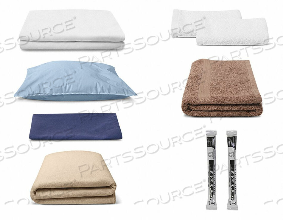 OEM#: BIB-DR-OPT5DISASTER RELIEF 9 PIECE BED IN A BAG PK5 by Valley Forge Fabrics