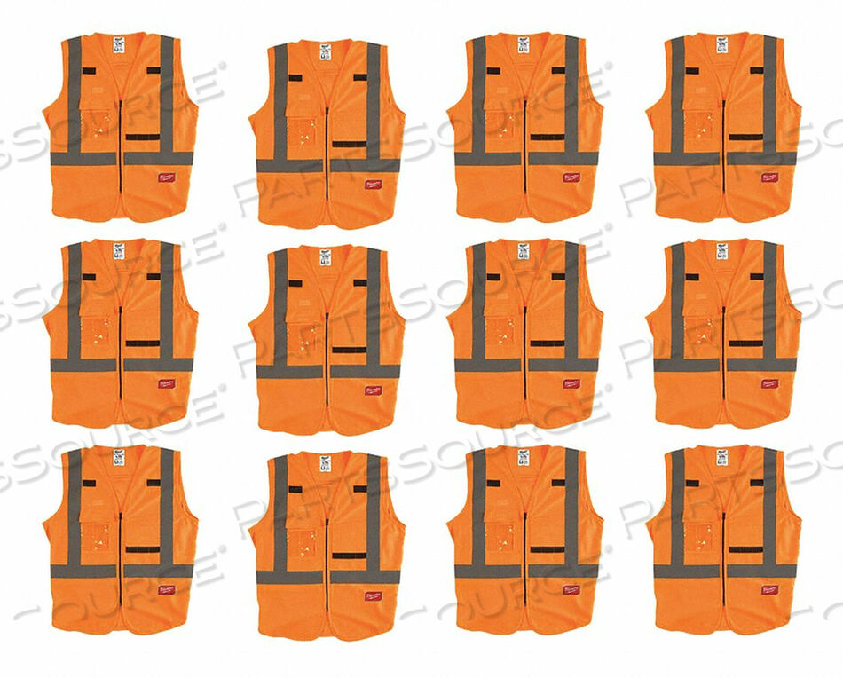 OEM#: 48-73-5071X12HIGH VISIBILITY VEST 12 PK S/M by Milwaukee Electric Tools