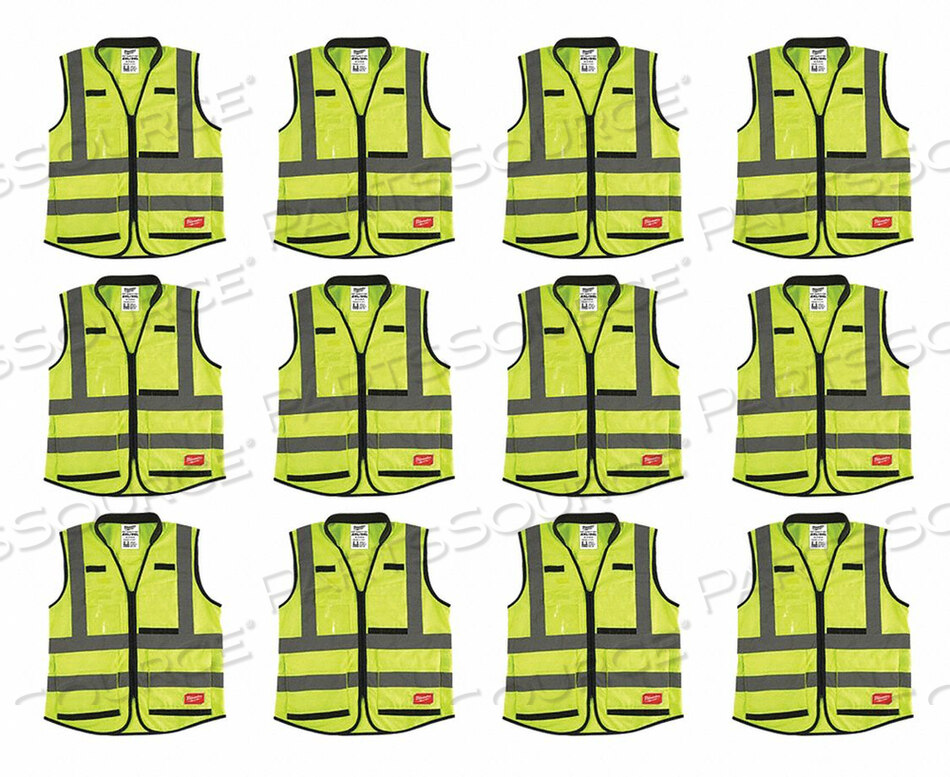 OEM#: 48-73-5043X12HIGH VISIBILITY VEST 12 PK 3XL/4XL by Milwaukee Electric Tools
