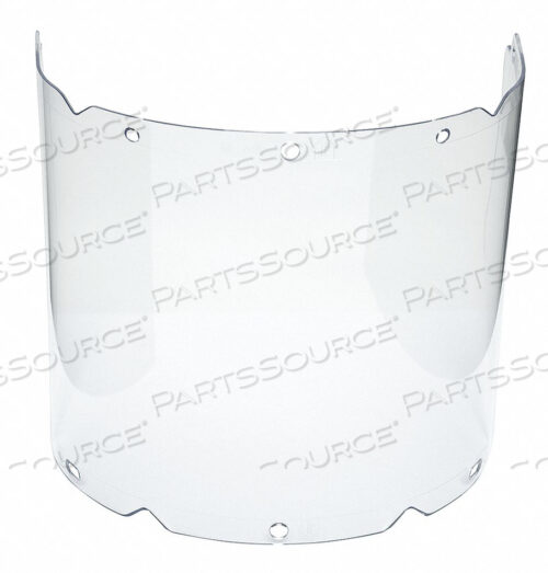 OEM#: 10115856V-GARD VISOR, PROPIONATE, CLEAR, MOLDED, 8W X 17L X .098H,USE WITH CHIN PROTECTORS by MSA Safety Sales, LLC