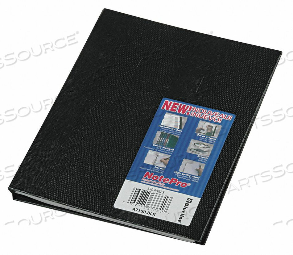 OEM#: REDA7150BLKNOTEBOOK WIREBOUND by Blueline