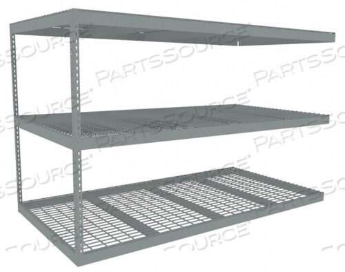 OEM#: ZLE5-9648A-3WBOLTLESS SHELVING ADD-ON 60 H GRAY by Tennsco Corp.