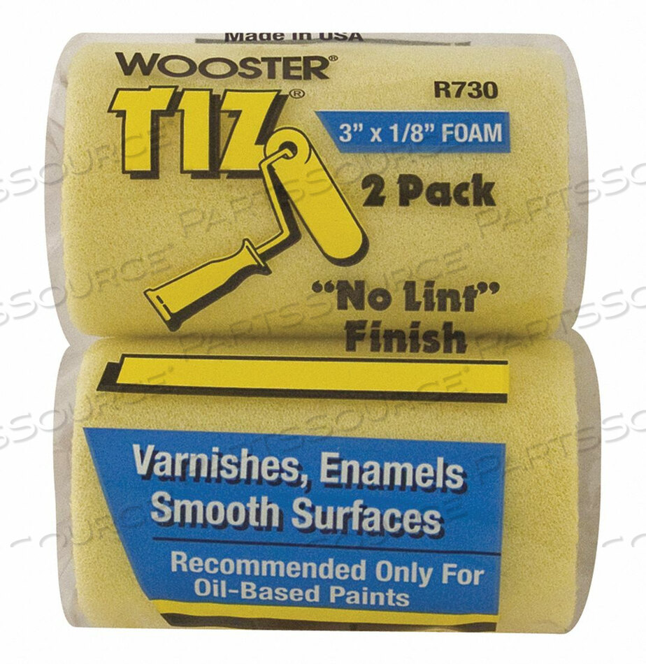 OEM#: R730-3PAINT ROLLER COVER 3 L 1/8 NAP PK2 by Wooster