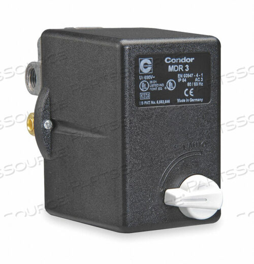 OEM#: 31QG3EXXPRESSURE SWITCH 120/150PSI STANDARD 3PST by Condor USA, Inc