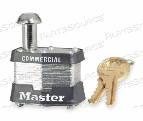 OEM#: 443KAKEYED PADLOCK RECTANGLE SILVER by Master Lock