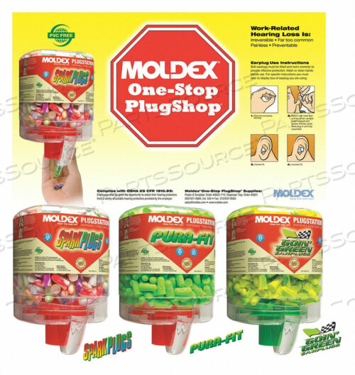OEM#: 0604EAR PLUG DISPENSING SYSTEM 33DB PK750 by Moldex