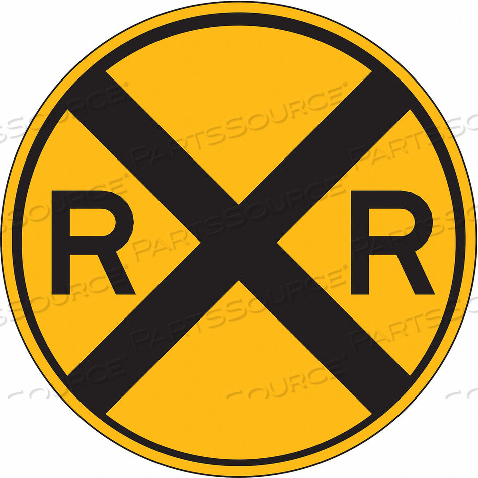 OEM#: W10-1-12HAD9728 RAILROAD SIGN 12 H 12 W ALUMINUM by Lyle Signs Inc.