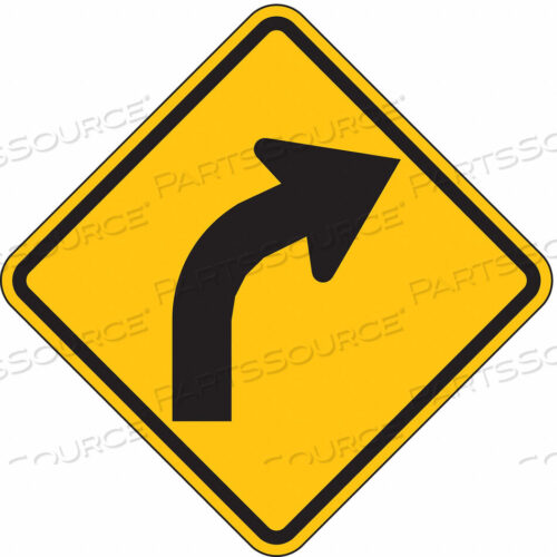 OEM#: W1-2R-24HATRAFFIC SIGN 24 H 24 W ALUMINUM by Lyle Signs Inc.