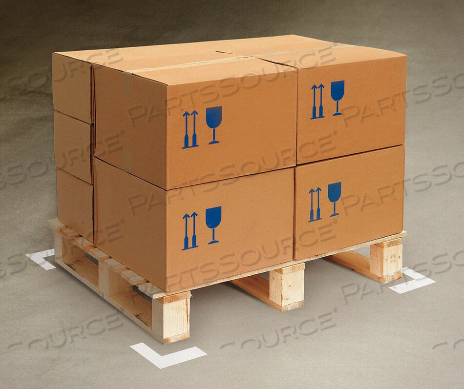 OEM#: ANGLEWFLOOR MARKING TAPE ANGLE 2IN W WHT PK100 by Mighty Line