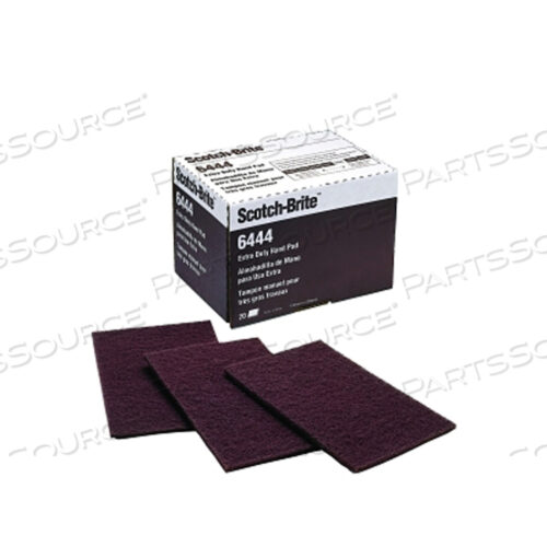 OEM#: 7000028548HAND PAD, 6444, FINE, ALUMINUM OXIDE, BROWN, 20 EA/PK by 3M Consumer