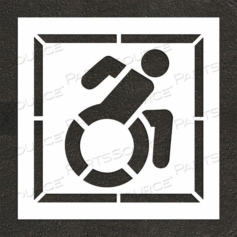 OEM#: STL-116-34202PAVEMENT STENCIL 50 H 50 W 0.063 THICK by RAE Products & Chemicals Corp.