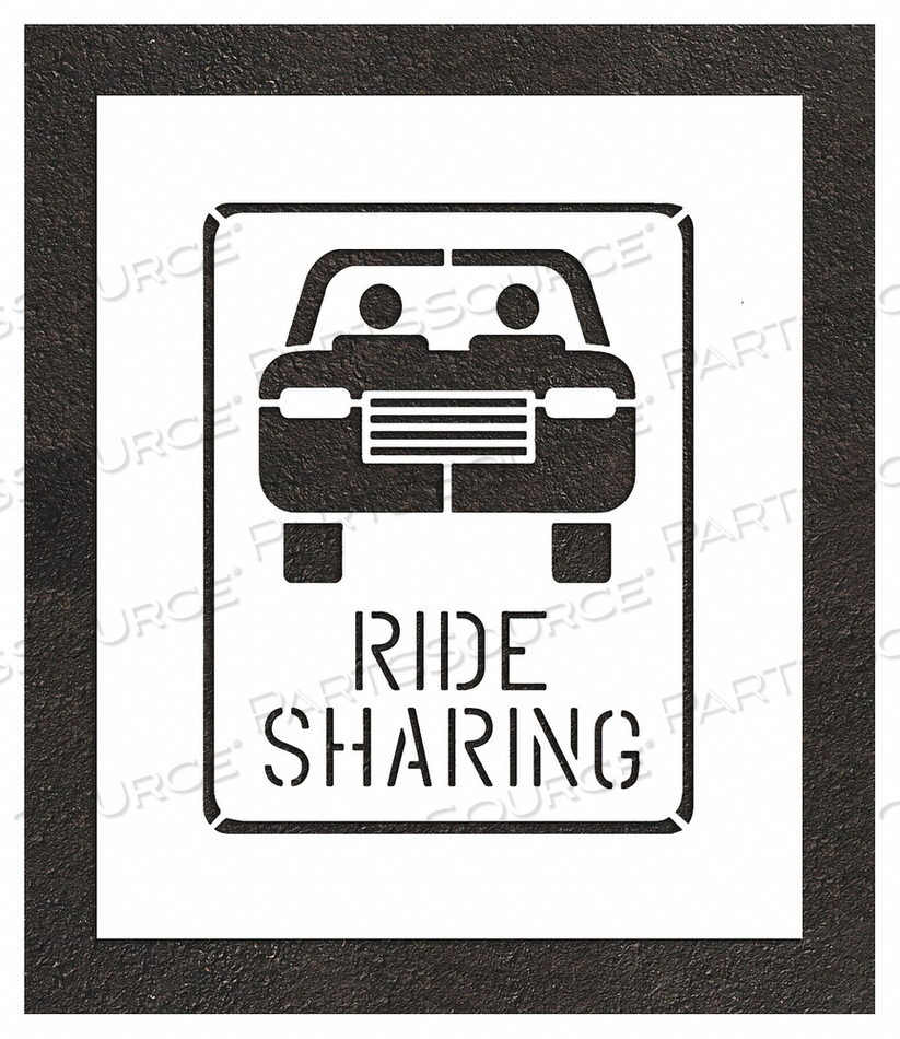 OEM#: STL-108-52430STENCIL 0.125 THICK PARKING LOT SYMBOLS by RAE Products & Chemicals Corp.