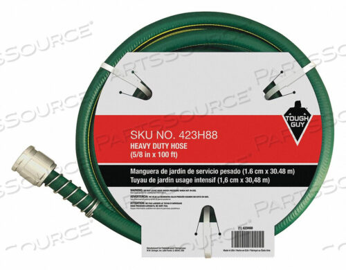 OEM#: 423H88WATER HOSE 5/8 I.D.100 FT. PVC by Tough Guy
