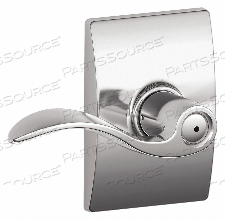 OEM#: F40 ACC 625 CENDOOR LEVER LOCKSET BRIGHT CHROME PRIVACY by Schlage Lock