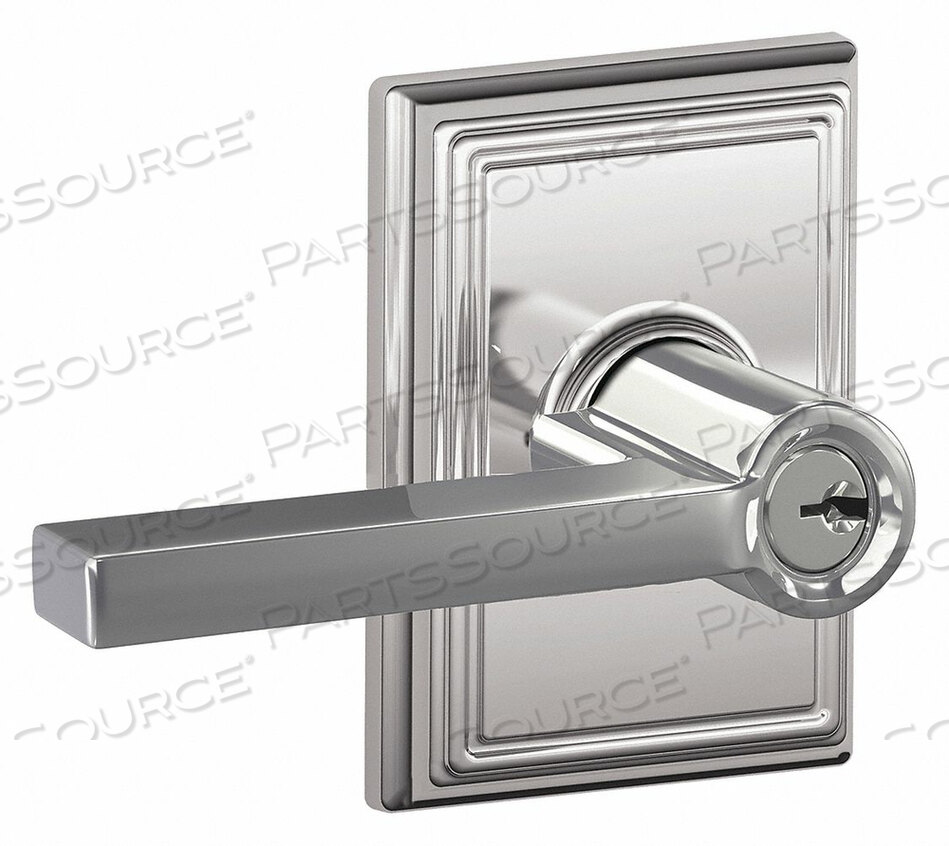 OEM#: F51A LAT 625 ADDLEVER LOCKSET BRIGHT CHROME ENTRANCE by Schlage Lock