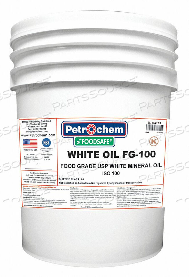 OEM#: WO FG-100-005MINERAL HYDRAULIC OIL 5 GAL. PAIL by Petrochem