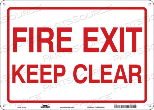 OEM#: 467U16SAFETY SIGN 10 X14 ALUMINUM by Condor