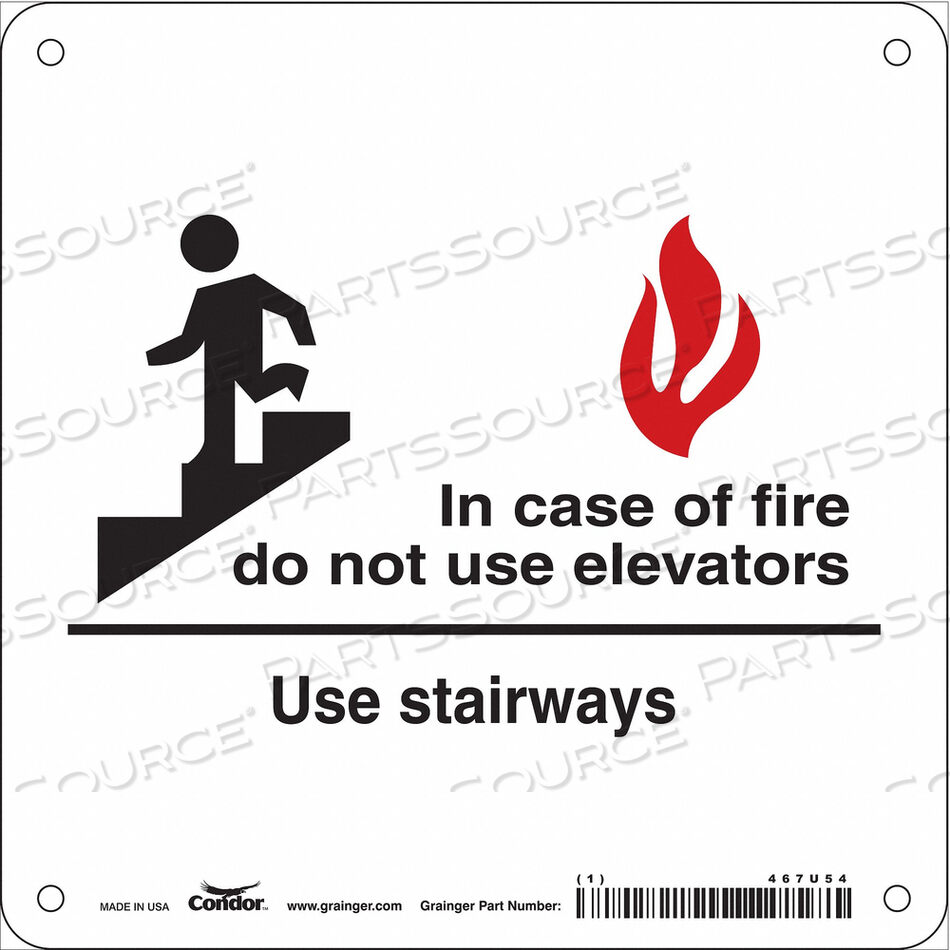 OEM#: 467U54SAFETY SIGN 7 X7 PLASTIC by Condor
