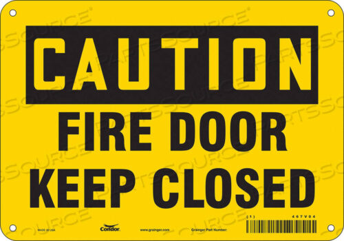 OEM#: 467V04SAFETY SIGN 7 X10 PLASTIC by Condor