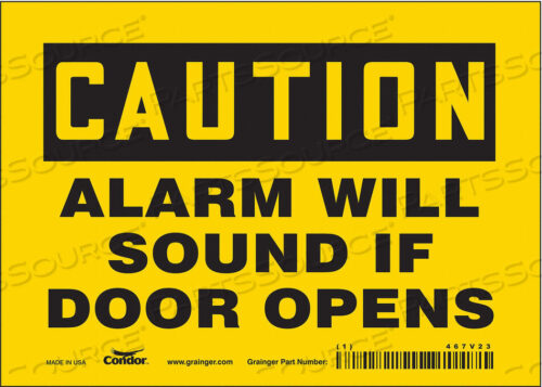 OEM#: 467V23SAFETY SIGN 5 X7 VINYL by Condor