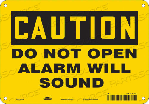 OEM#: 467V26SAFETY SIGN 7 X10 ALUMINUM by Condor