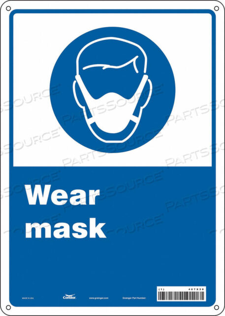 OEM#: 467X38SAFETY SIGN 10 W 14 H 0.004 THICKNESS by Condor