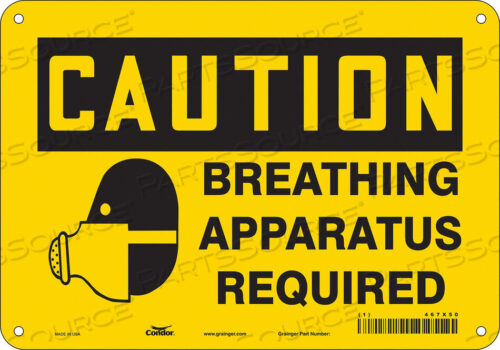 OEM#: 467X50SAFETY SIGN 14 W 10 H 0.055 THICKNESS by Condor