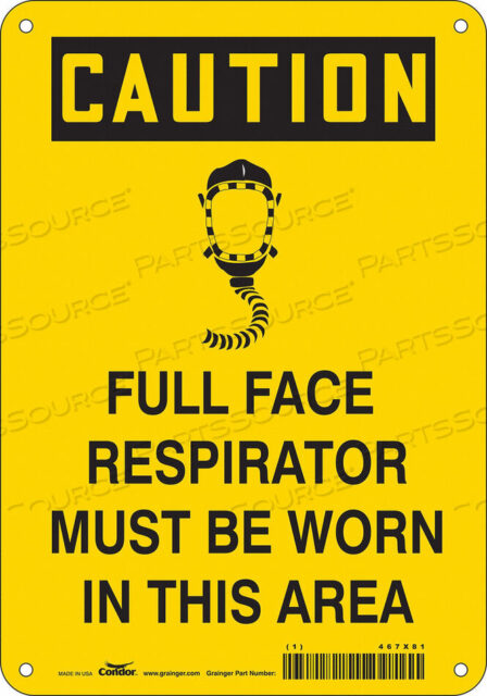 OEM#: 467X81SAFETY SIGN 7 W 10 H 0.004 THICKNESS by Condor