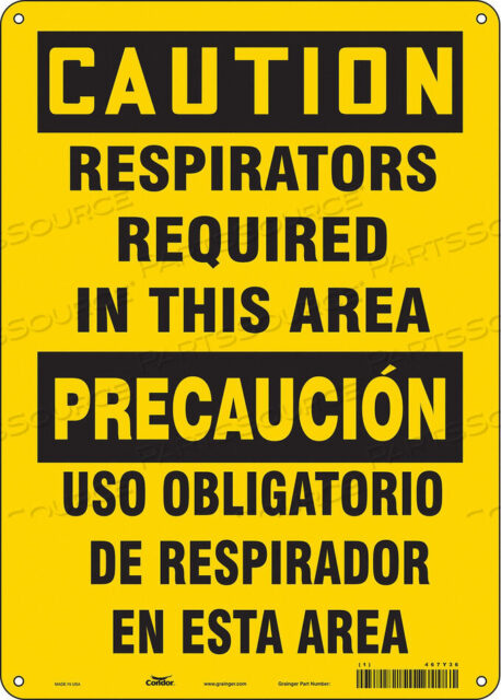 OEM#: 467Y36SAFETY SIGN 10 W 14 H 0.004 THICKNESS by Condor