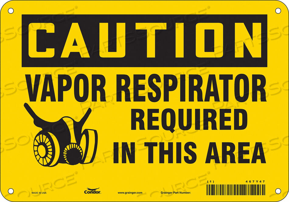 OEM#: 467Y47SAFETY SIGN 10 W 7 H 0.004 THICKNESS by Condor