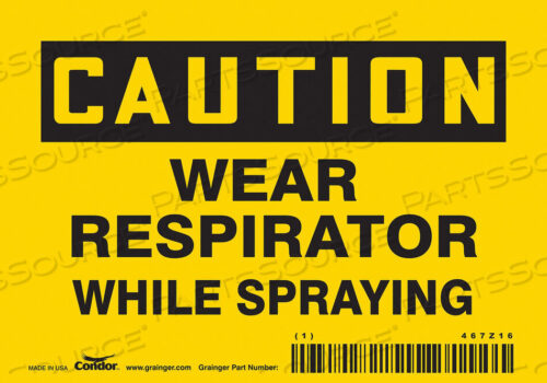 OEM#: 467Z16SAFETY SIGN 5 W 3-1/2 H 0.004 THICK by Condor