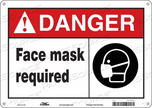 OEM#: 467Z24SAFETY SIGN 14 W 10 H 0.010 THICKNESS by Condor