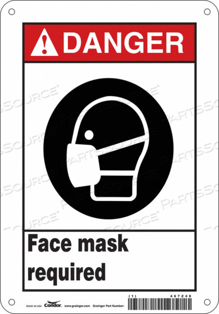 OEM#: 467Z48SAFETY SIGN 7 W 10 H 0.070 THICKNESS by Condor