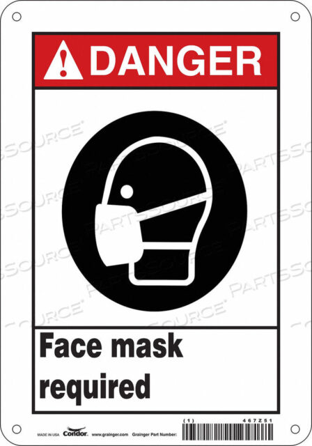 OEM#: 467Z51SAFETY SIGN 7 W 10 H 0.055 THICKNESS by Condor