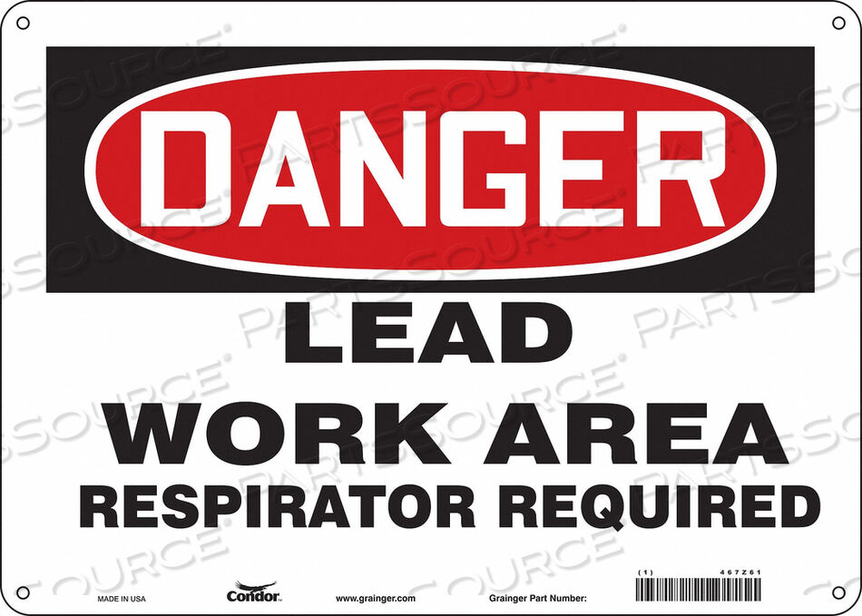 OEM#: 467Z61SAFETY SIGN 14 W 10 H 0.004 THICKNESS by Condor