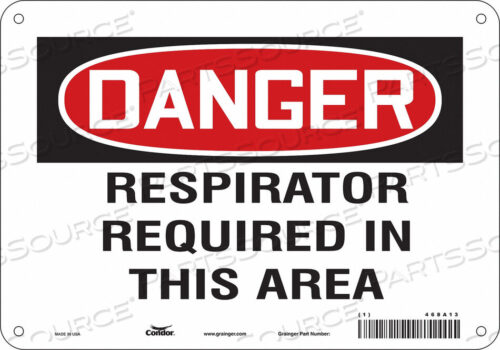 OEM#: 468A13SAFETY SIGN 10 W 7 H 0.055 THICKNESS by Condor