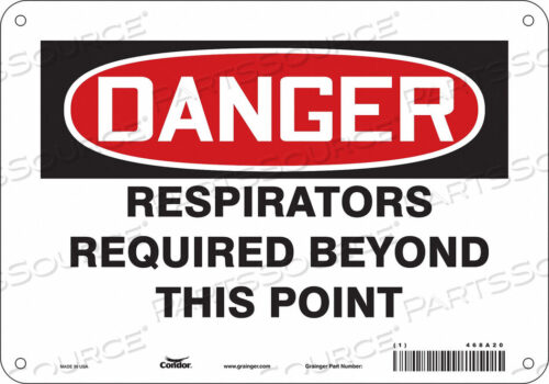 OEM#: 468A20SAFETY SIGN 10 W 7 H 0.055 THICKNESS by Condor