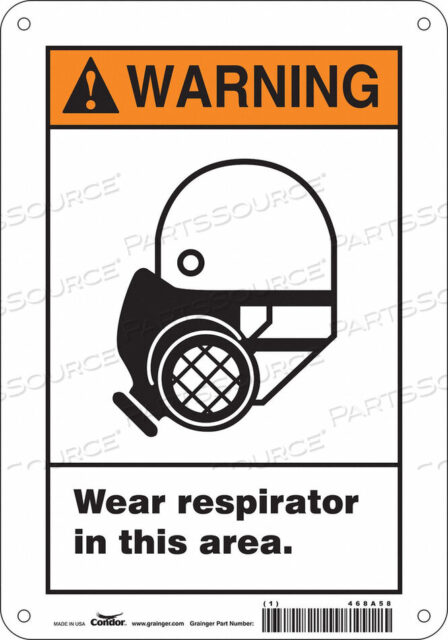 OEM#: 468A58SAFETY SIGN 7 W 10 H 0.055 THICKNESS by Condor