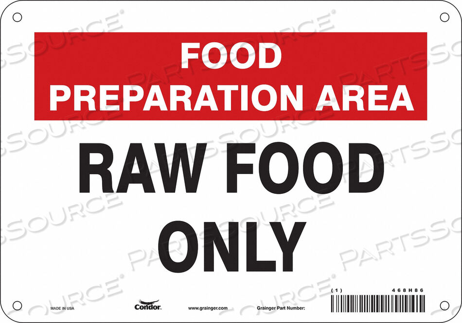 OEM#: 468H86SAFETY SIGN 10 W 7 H 0.032 THICKNESS by Condor