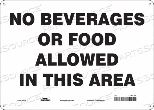 OEM#: 468H95J7011 SAFETY SIGN 14 W 10 H 0.055 THICKNESS by Condor