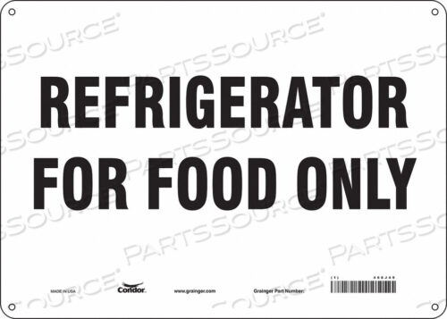 OEM#: 468J49SAFETY SIGN 14 W 10 H 0.055 THICKNESS by Condor