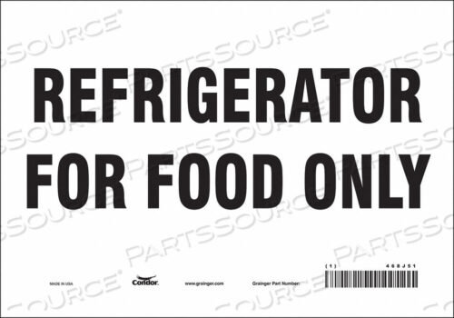 OEM#: 468J51SAFETY SIGN 10 W 7 H 0.004 THICKNESS by Condor