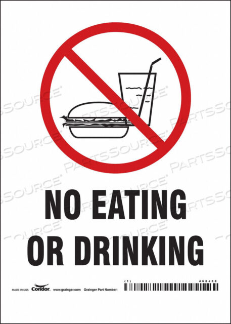 OEM#: 468J58SAFETY SIGN 5 W 7 H 0.004 THICKNESS by Condor