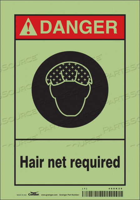 OEM#: 468K26SAFETY SIGN 7 W 10 H 0.010 THICKNESS by Condor